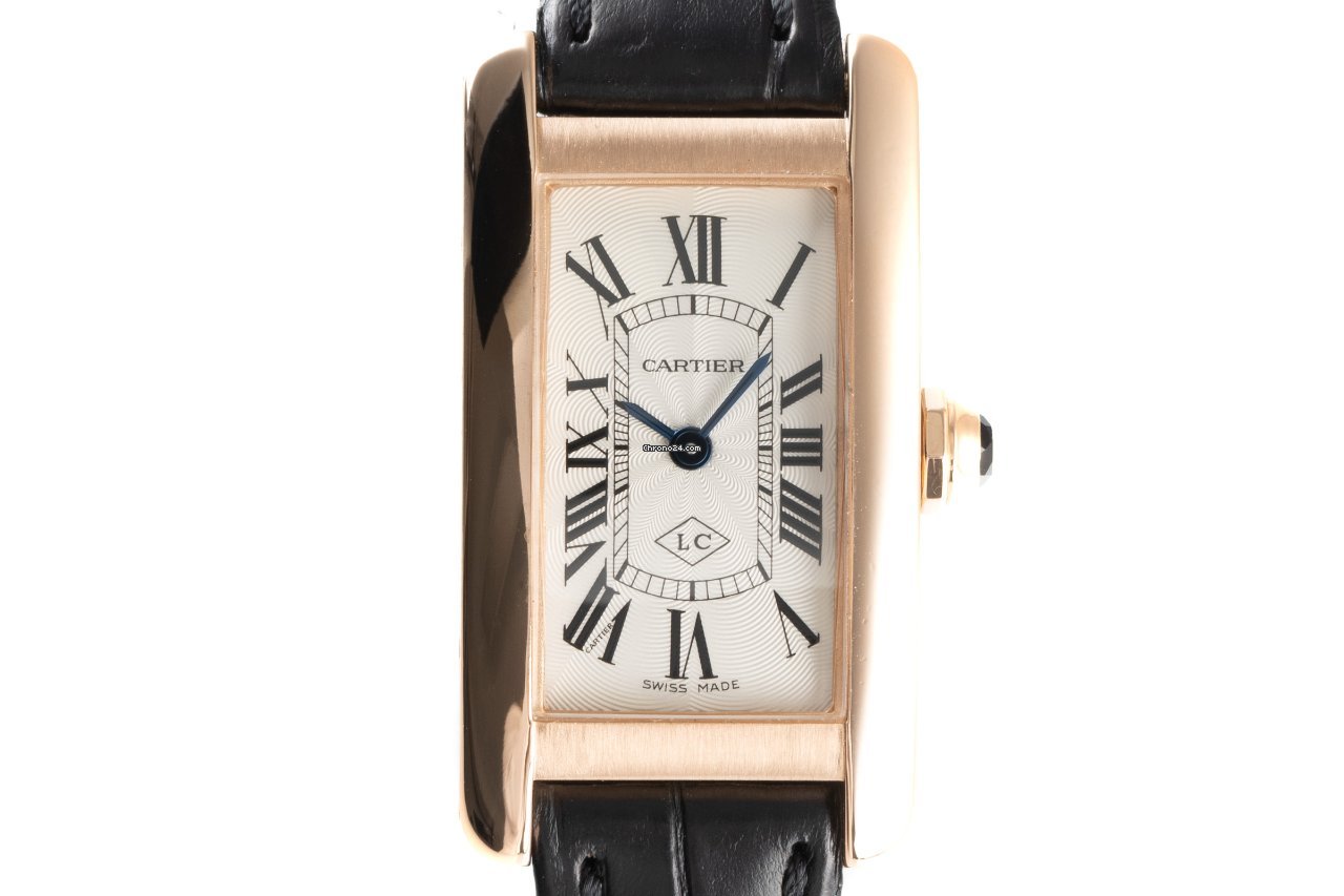 Cartier Tank Americaine Womens watch Quartz Red gold 2503