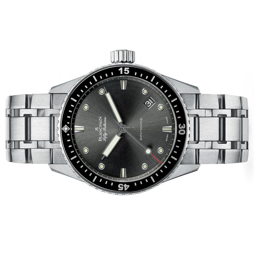 Blancpain Fifty Fathoms Bathyscaphe Mens watch Unisex Automatic Steel 5000-1110-70B