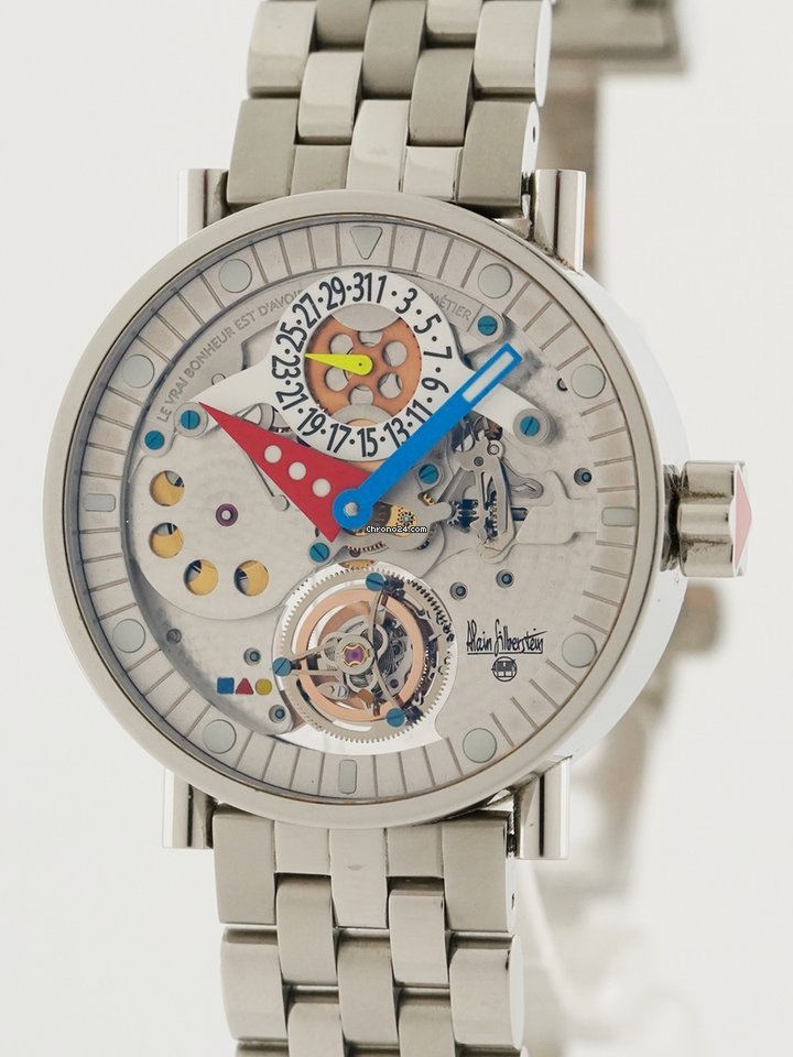 Alain Silberstein Mens watch Unisex Manual winding Steel TMA1-001