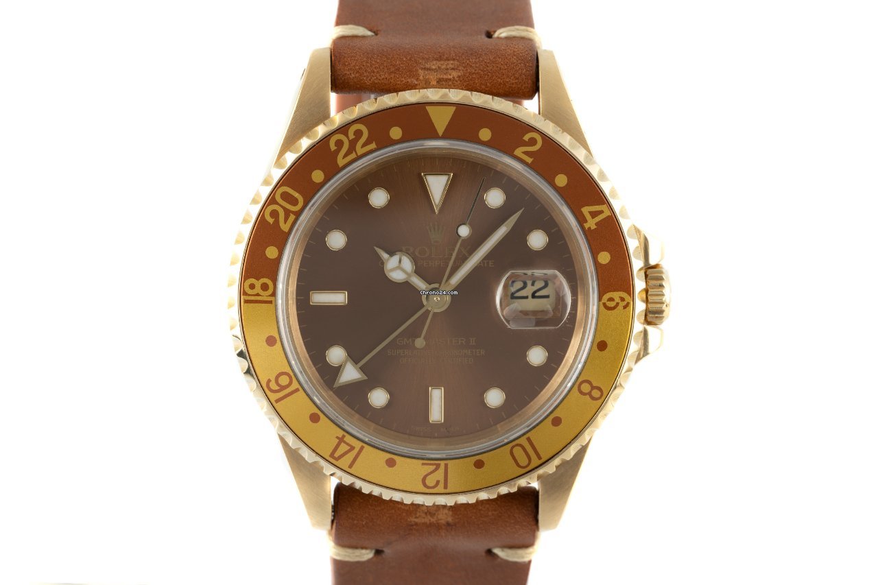 Rolex GMT-Master II Mens watch Unisex Yellow gold Automatic 16718