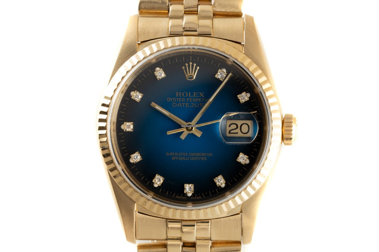 Rolex Datejust 36 Mens watch Unisex Yellow gold Automatic 16238