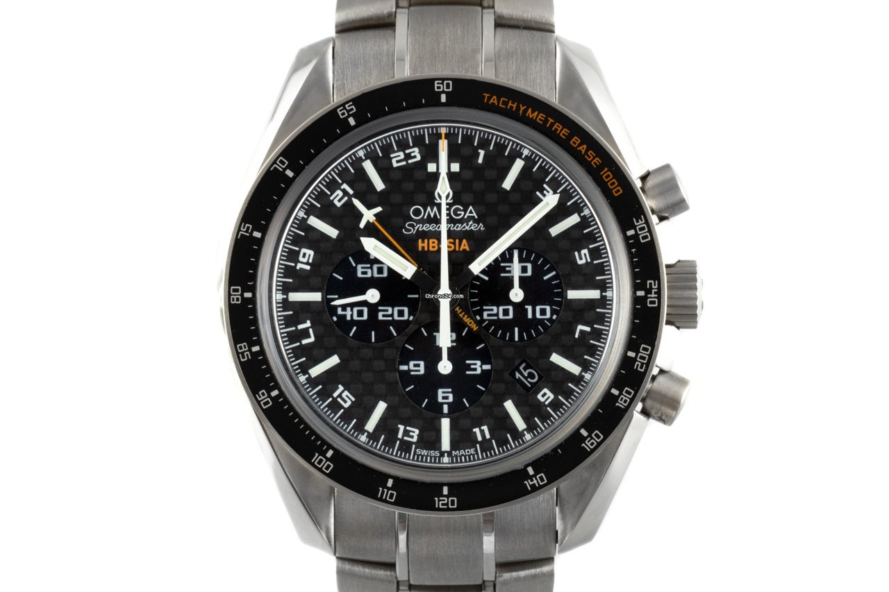 Omega Speedmaster HB-SIA Mens watch Unisex Automatic Titanium 321.90.44.52.01.001