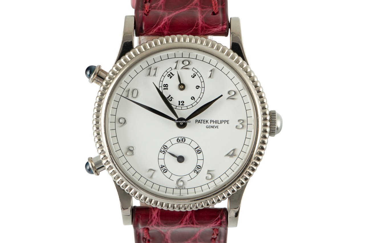 Patek Philippe Travel Time Womens watch Automatic White gold 4864