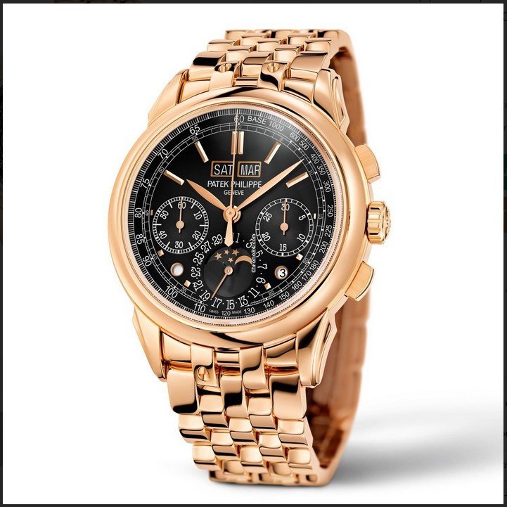 Patek Philippe Perpetual Calendar Chronograph Mens watch Unisex Manual winding Rose gold 5270R-1R