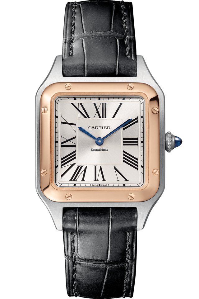 Cartier Santos Dumont Mens watch Unisex Quartz Gold Steel W2SA0012