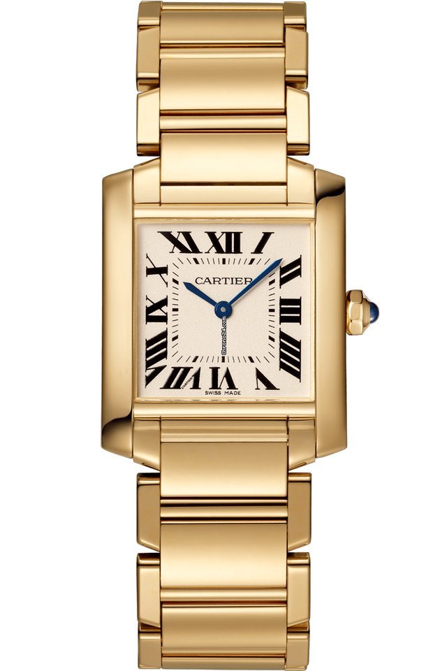 Cartier Tank Francaise Womens watch Quartz Yellow gold WGTA0032