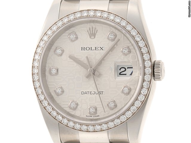 Rolex Datejust 36 Mens watch Unisex Gold Steel Automatic 116244G