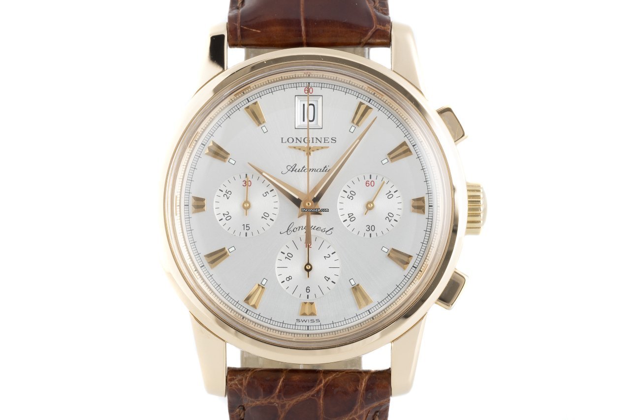 Longines Conquest Heritage Mens watch Unisex Automatic Red gold L1.641.8