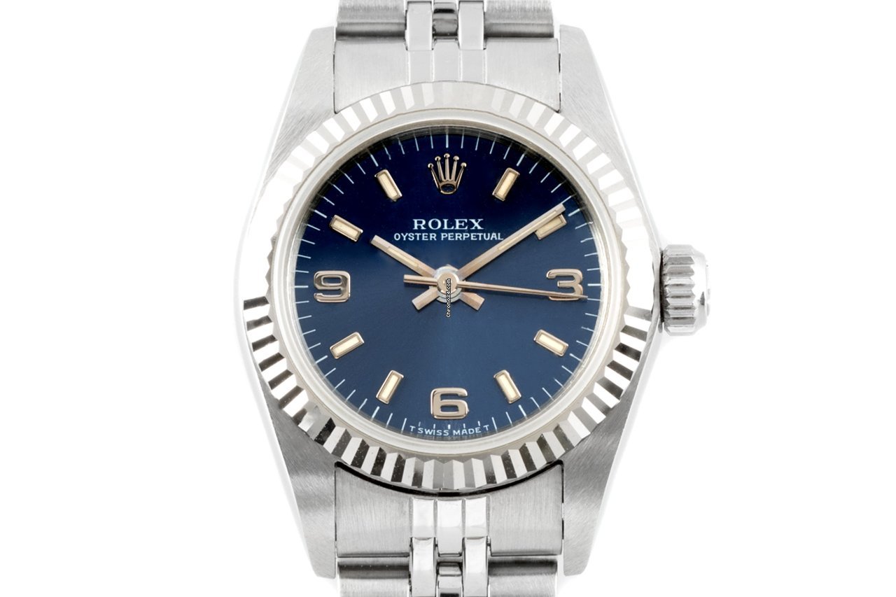 Rolex Oyster Perpetual Womens watch Gold Steel Automatic 67194
