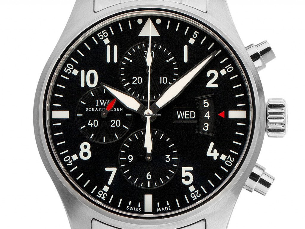 IWC Pilot Chronograph Mens watch Unisex Automatic Steel IW 377704