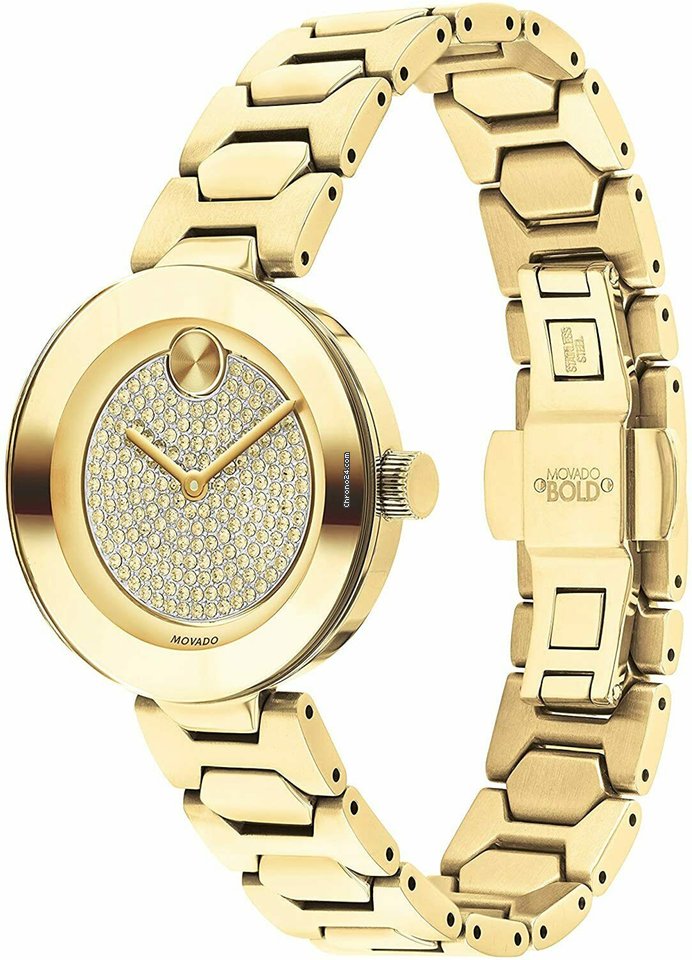Movado Bold Womens watch Quartz Gold Steel 3600492