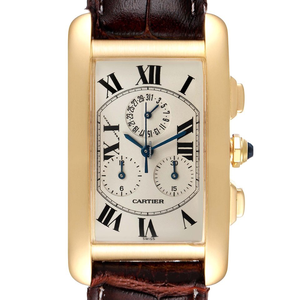 Cartier Tank Americaine Mens watch Unisex Quartz W2601156