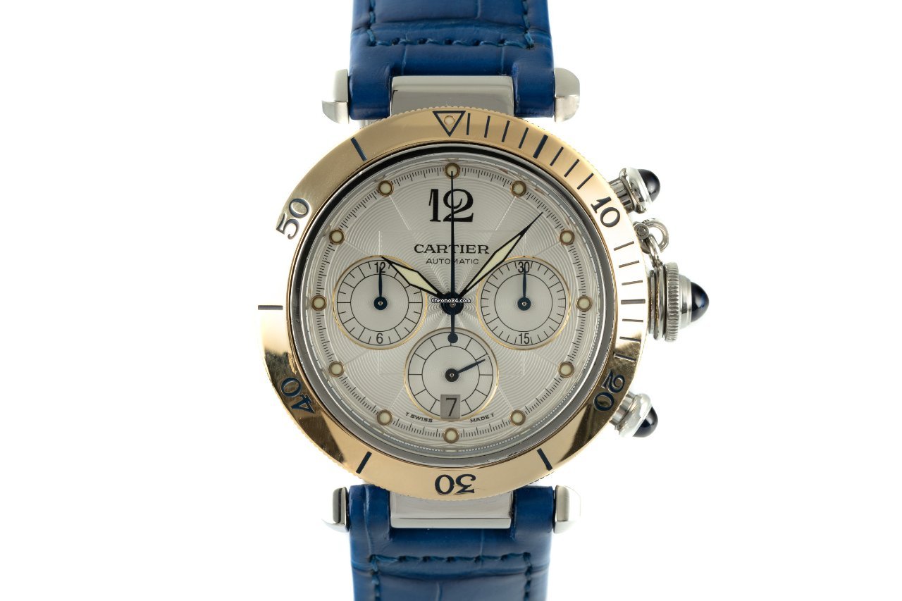Cartier Pasha Mens watch Unisex Automatic Gold Steel 2113