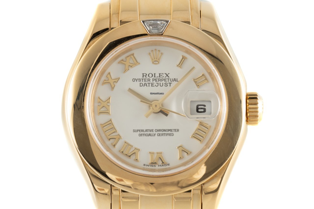 Rolex Lady-Datejust Pearlmaster Womens watch Yellow gold Automatic 80328
