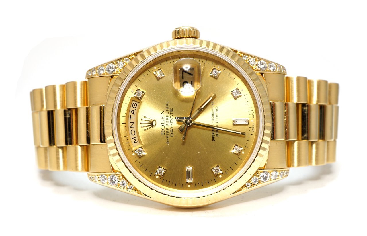 Rolex Day-Date 36 Mens watch Unisex Yellow gold Automatic 18338