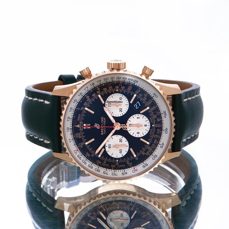 Breitling Navitimer 1 B01 Chronograph 43 Mens watch Unisex Automatic Rose gold Rb0121211b1p1