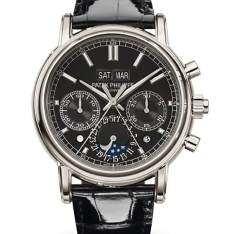 Patek Philippe Perpetual Calendar Chronograph Mens watch Unisex Manual winding Platinum 5204P