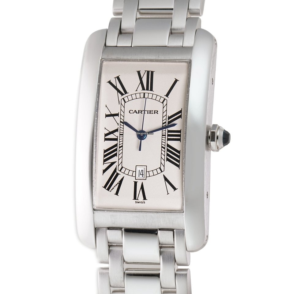 Cartier Tank Americaine Automatic White gold W26055L1