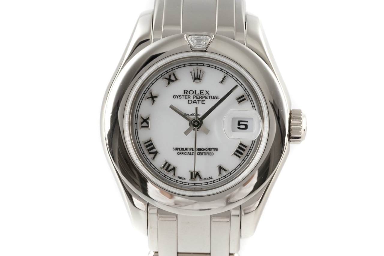 Rolex Oyster Perpetual Date Womens watch White gold Automatic 80329