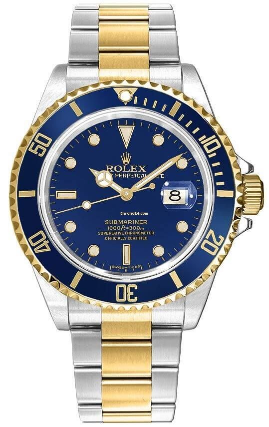Rolex Submariner Date Mens watch Unisex Steel Automatic 16613LB