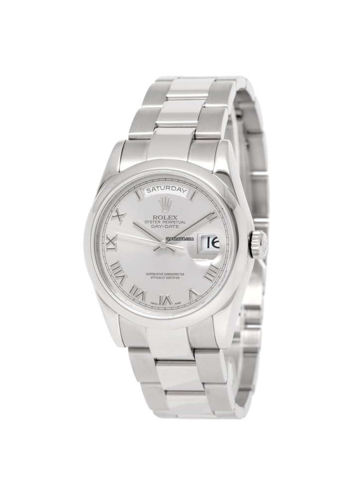 Rolex Day-Date 36 Mens watch Unisex White gold Automatic 118209