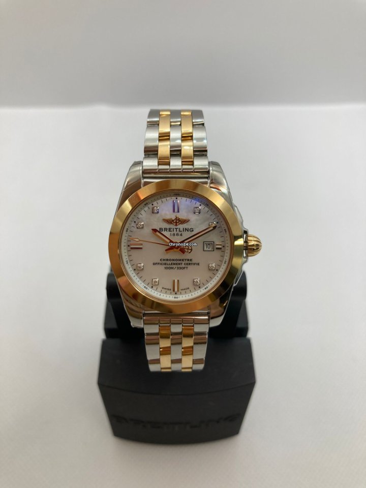 Breitling Galactic Womens watch Quartz Gold Steel C7234812 A792 791C