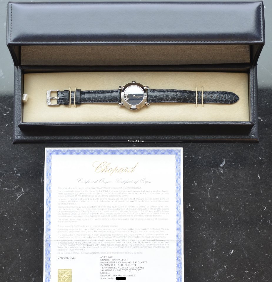 Chopard Happy Sport Womens watch Quartz Steel 278509-3049