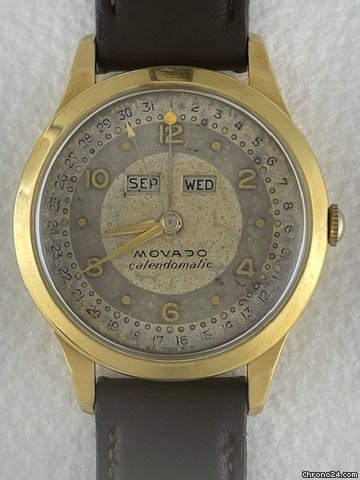 Movado Mens watch Unisex Automatic Yellow gold Movado Calendomatic
