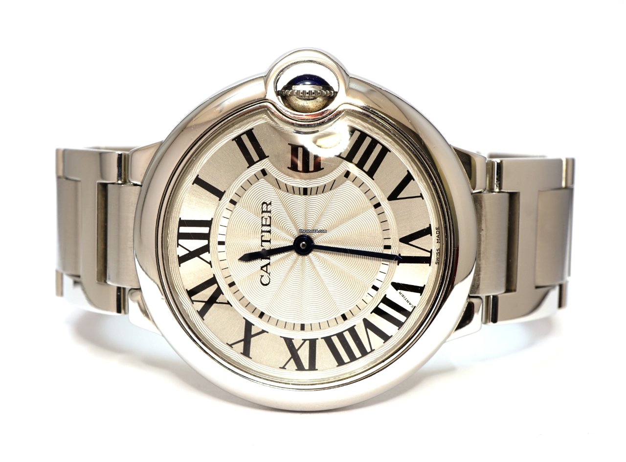 Cartier Ballon Bleu 36mm Mens watch Unisex Quartz Steel 3005