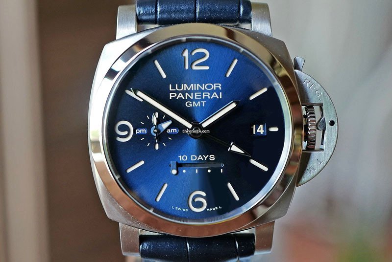 Panerai Luminor 1950 10 Days GMT Manual winding Steel PAM 986
