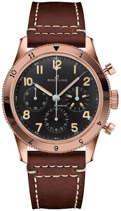 Breitling Aviator 8 Mens watch Unisex Manual winding Rose gold RB0920131B1X1