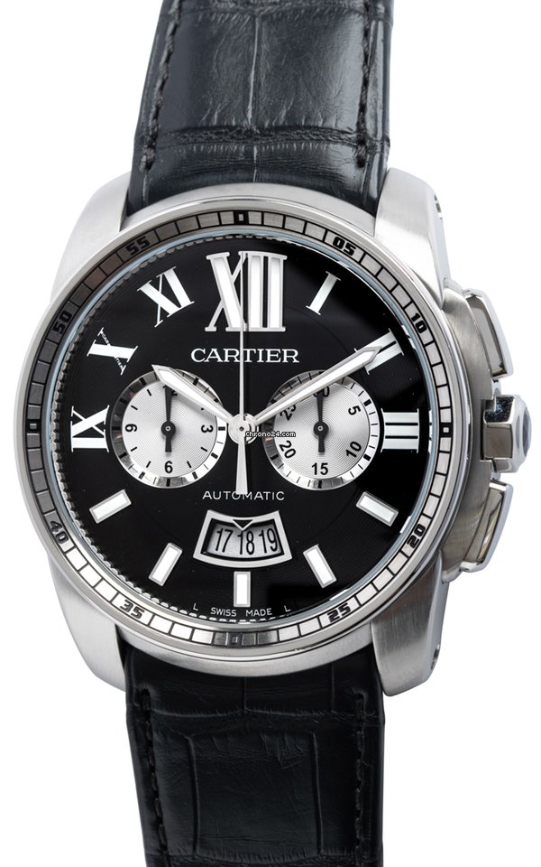 Cartier Calibre de Cartier Chronograph Mens watch Unisex Automatic Steel W7100060