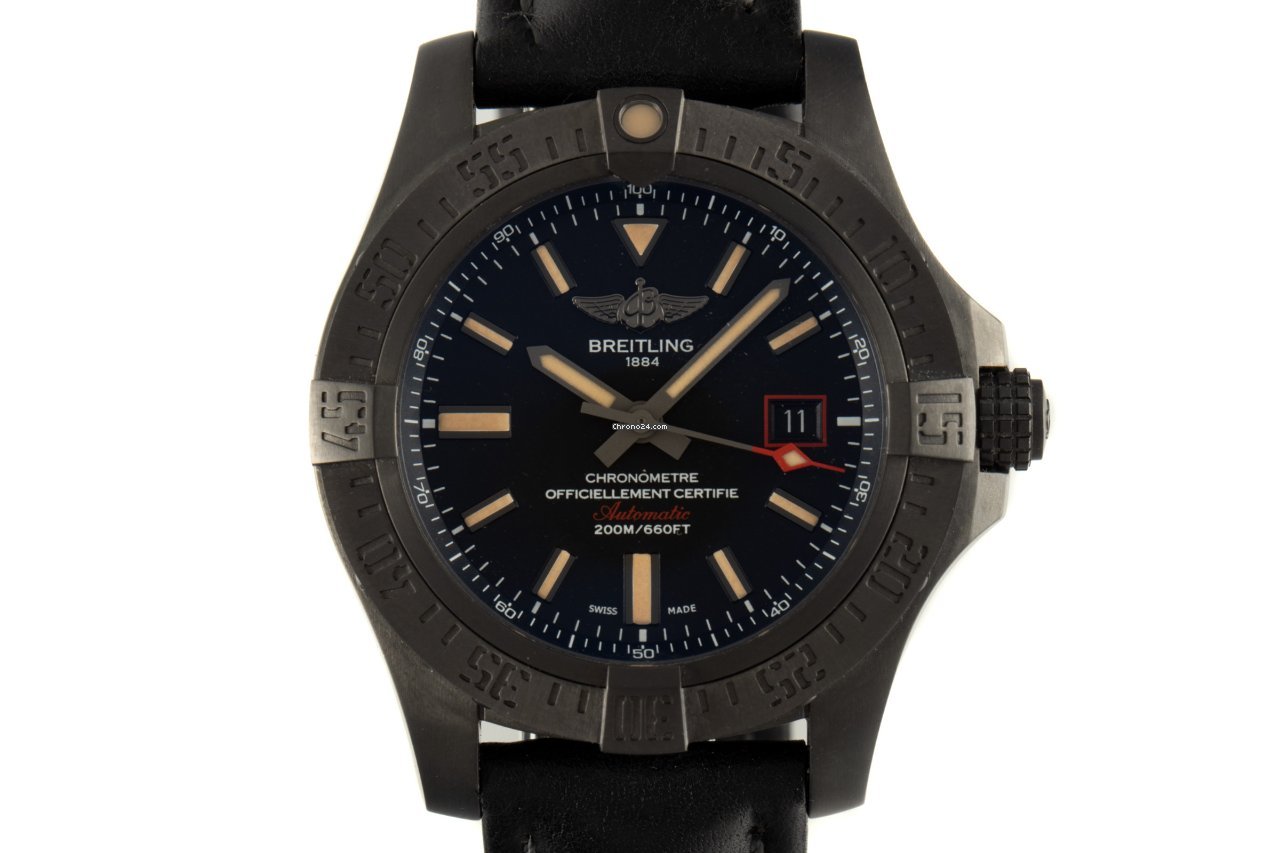 Breitling Avenger Blackbird 44 Mens watch Unisex Automatic Titanium V17311