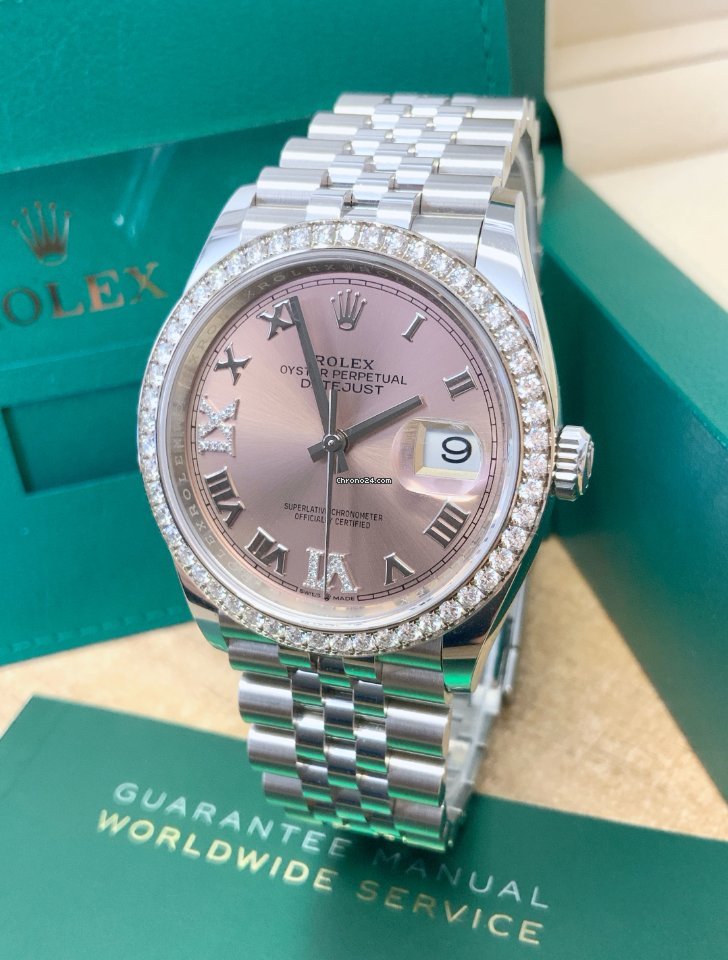 Rolex Datejust 36 Mens watch Unisex Steel Automatic 126284RBR