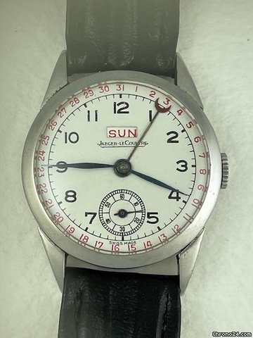 Jaeger-LeCoultre Mens watch Unisex Manual winding Steel Day Date Calendar