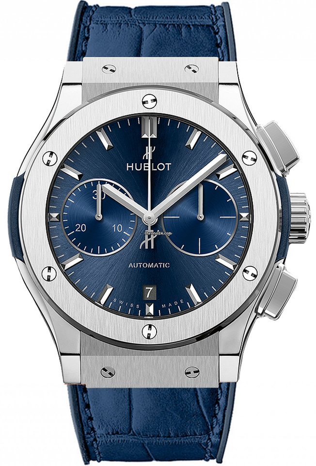 Hublot Classic Fusion Blue Mens watch Unisex Automatic Titanium 521.NX.7170