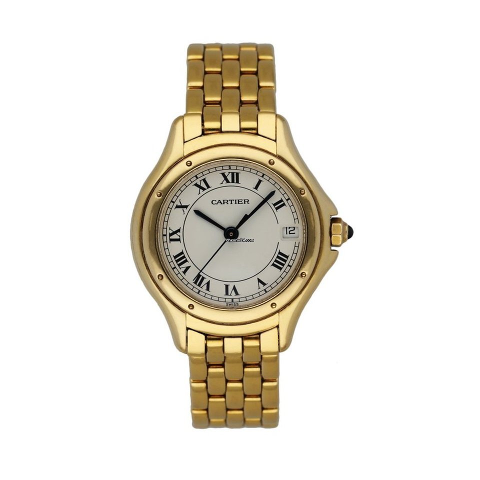 Cartier Cougar Womens watch Quartz Yellow gold 887906