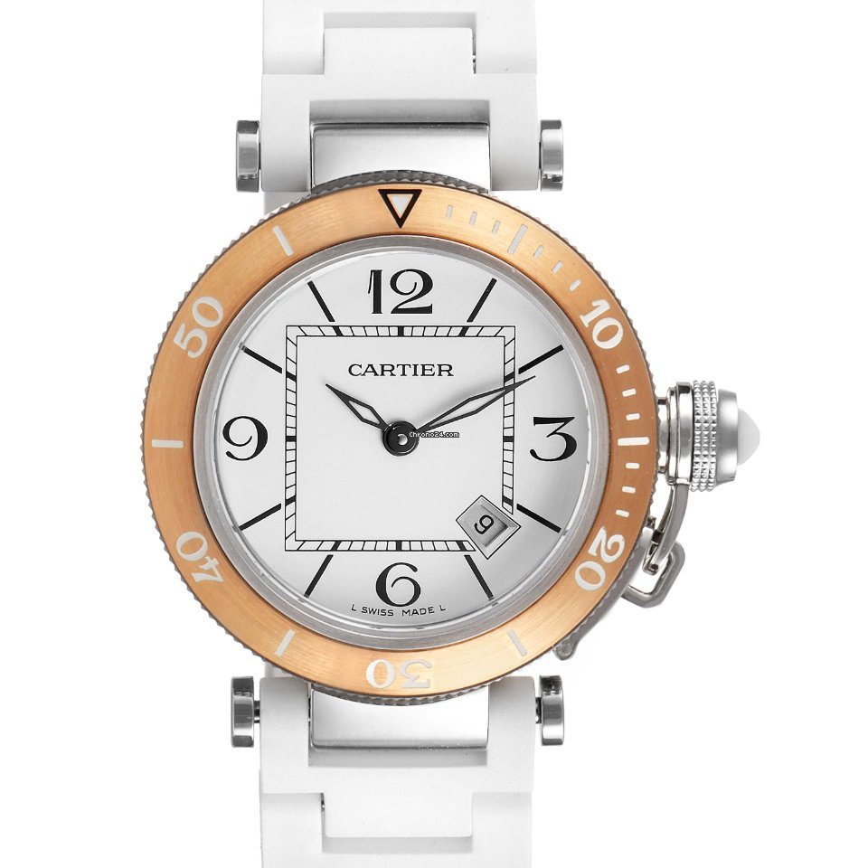 Cartier Pasha Seatimer Mens watch Unisex Quartz Steel W3140001