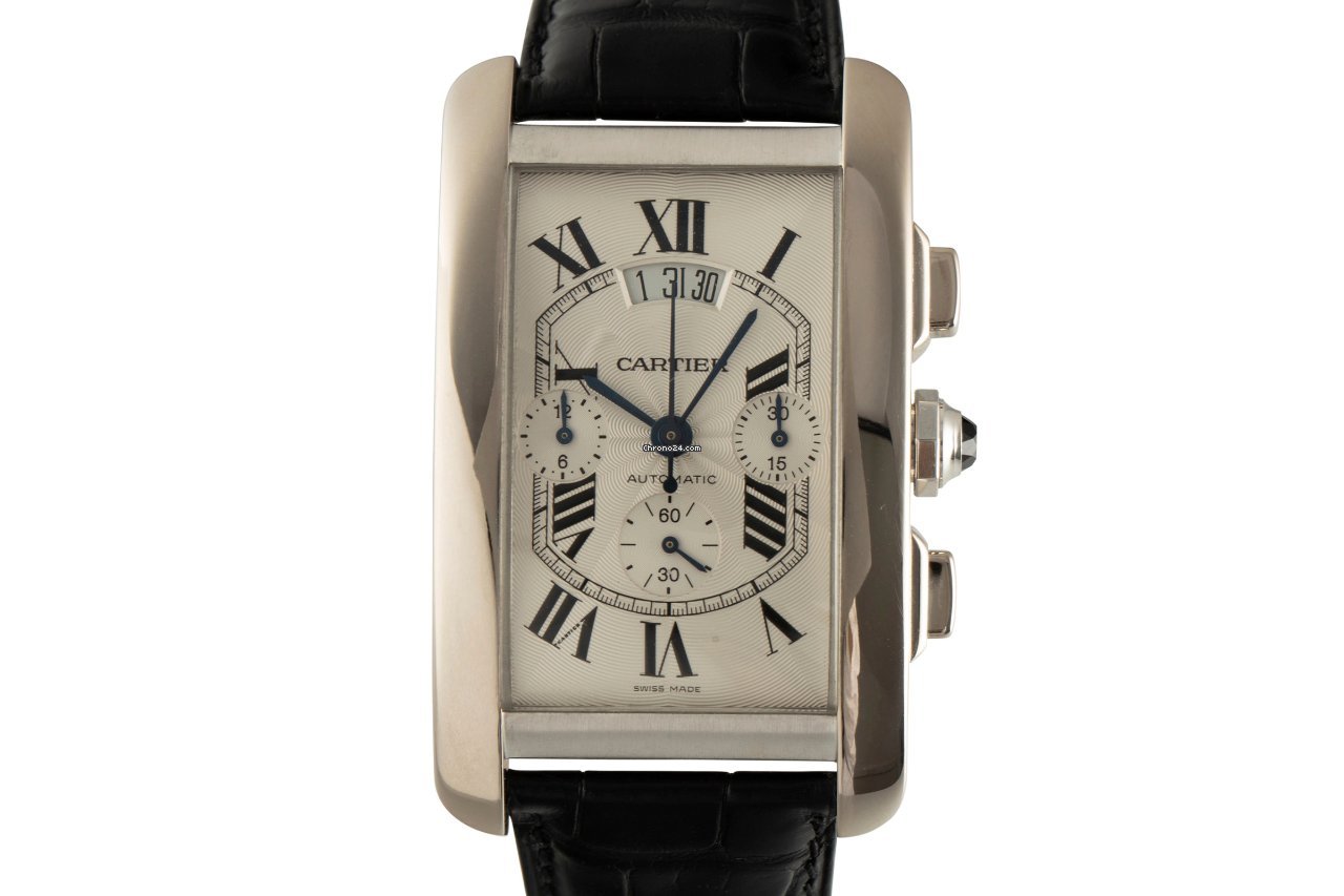 Cartier Tank Americaine Mens watch Unisex Automatic White gold W2609456