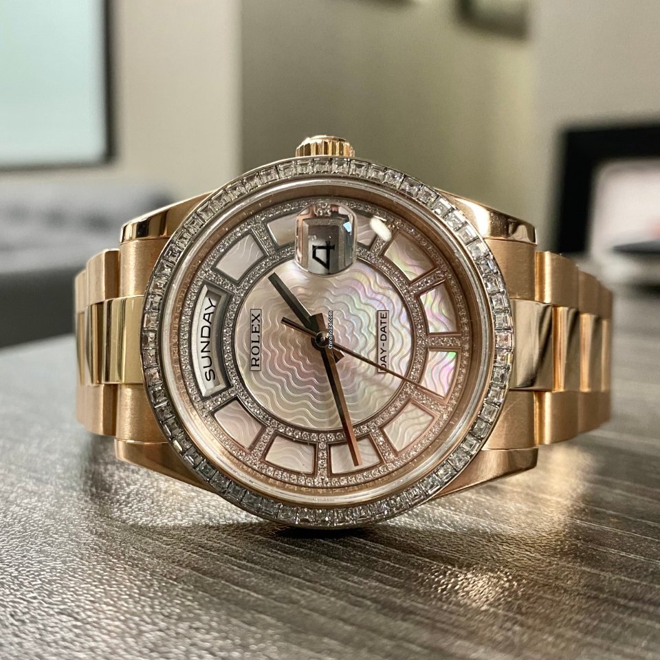 Rolex Day-Date 36 Mens watch Unisex Rose gold Automatic 118395BR