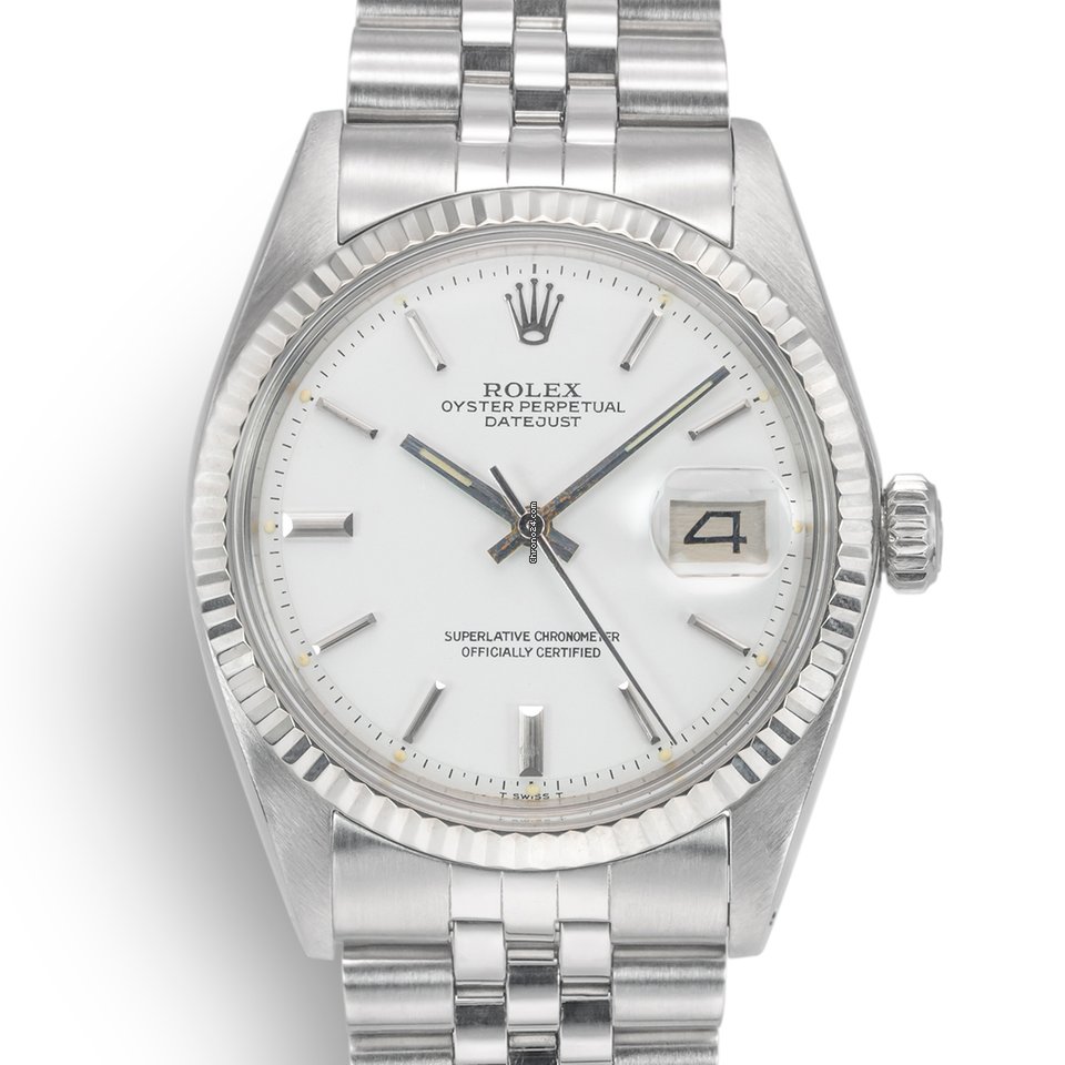 Rolex Datejust 36 Mens watch Unisex Gold Steel Automatic 1601 Vintage