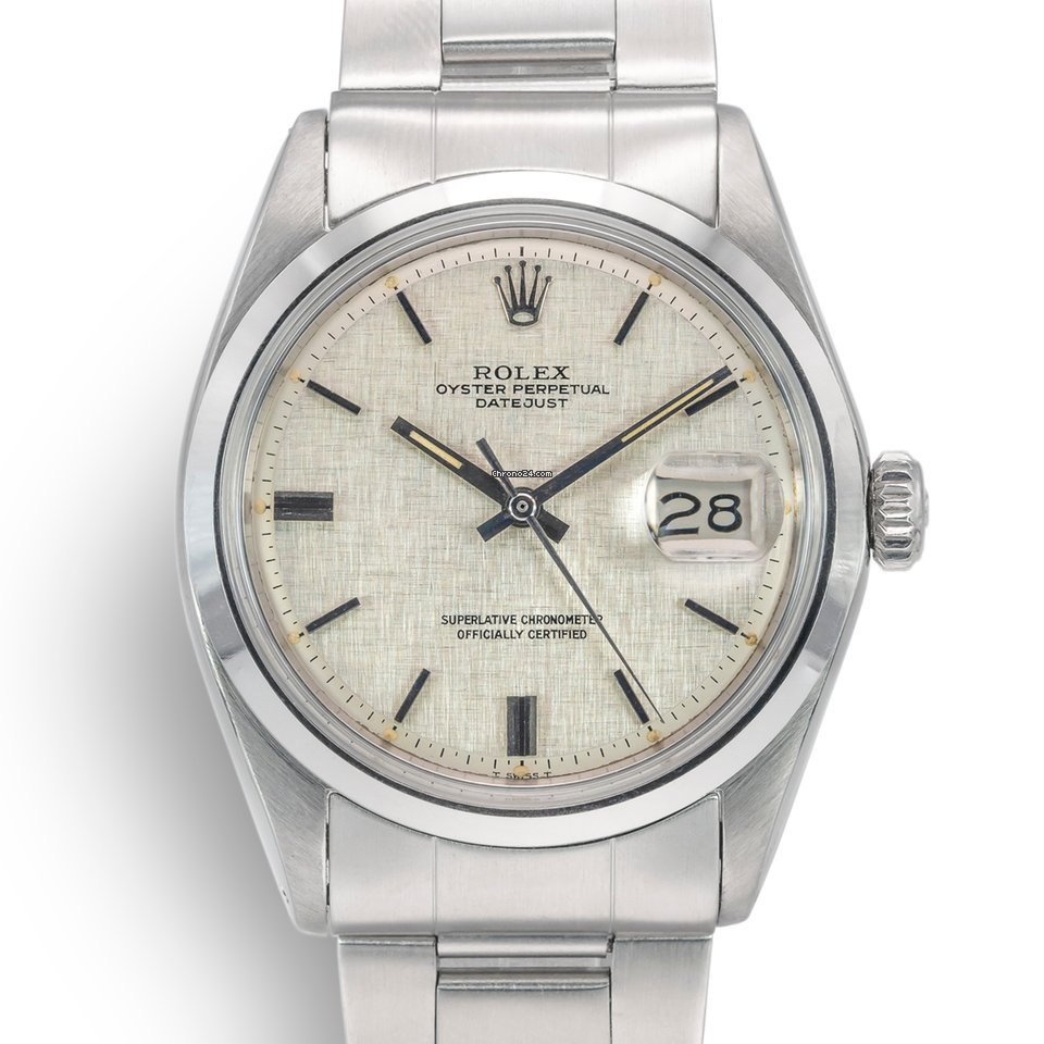 Rolex Datejust 36 Mens watch Unisex Steel Automatic 1600 Vintage