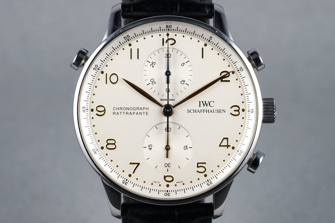 IWC Portuguese Chronograph Mens watch Unisex Manual winding Steel IW3712