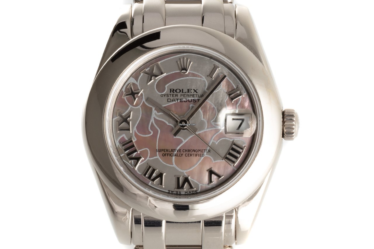 Rolex Lady-Datejust Pearlmaster Womens watch White gold Automatic 81209
