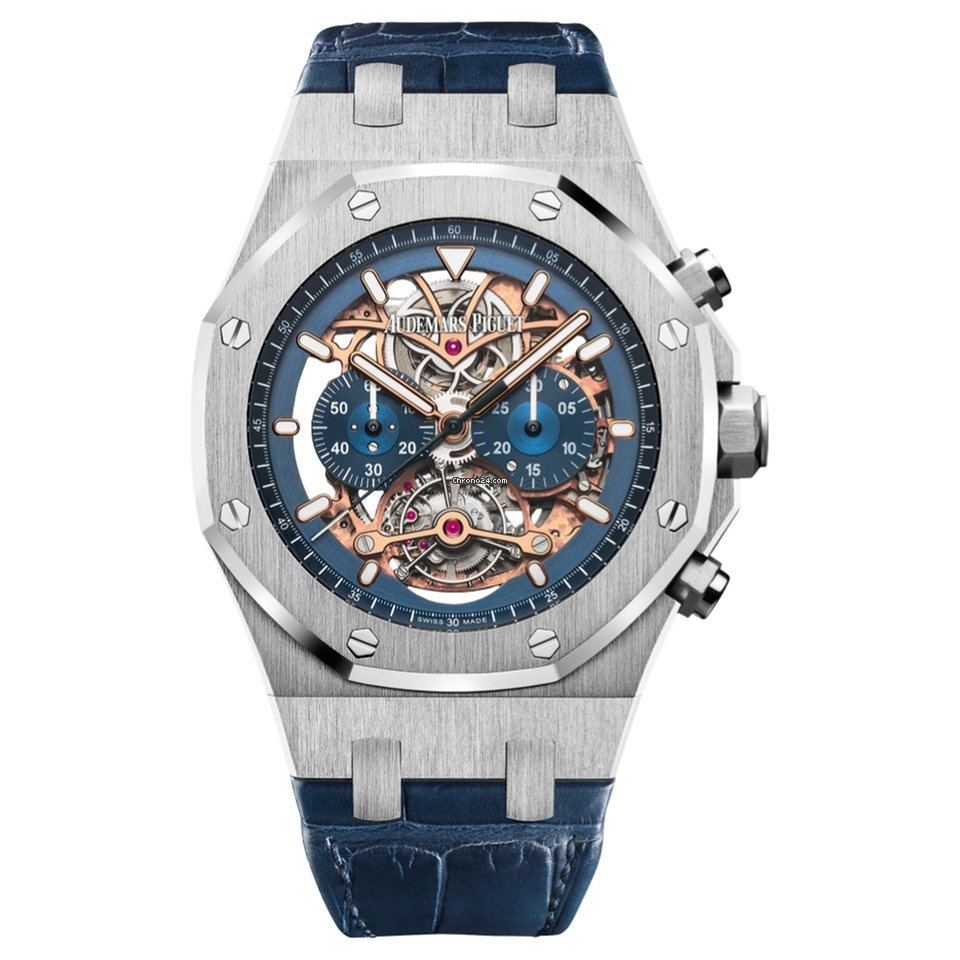 Audemars Piguet Royal Oak Tourbillon Mens watch Unisex Manual winding Platinum 26347PT.OO.D315CR.01