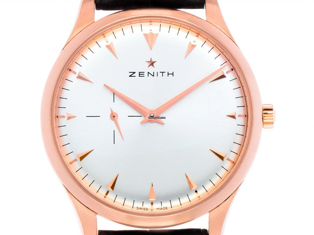 Zenith Elite Ultra Thin Mens watch Unisex Automatic Rose gold 18.2010.681 01.C498