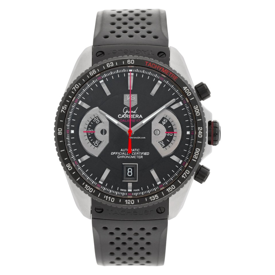 TAG Heuer Grand Carrera Mens watch Unisex Automatic Steel CAV511C.FT6016