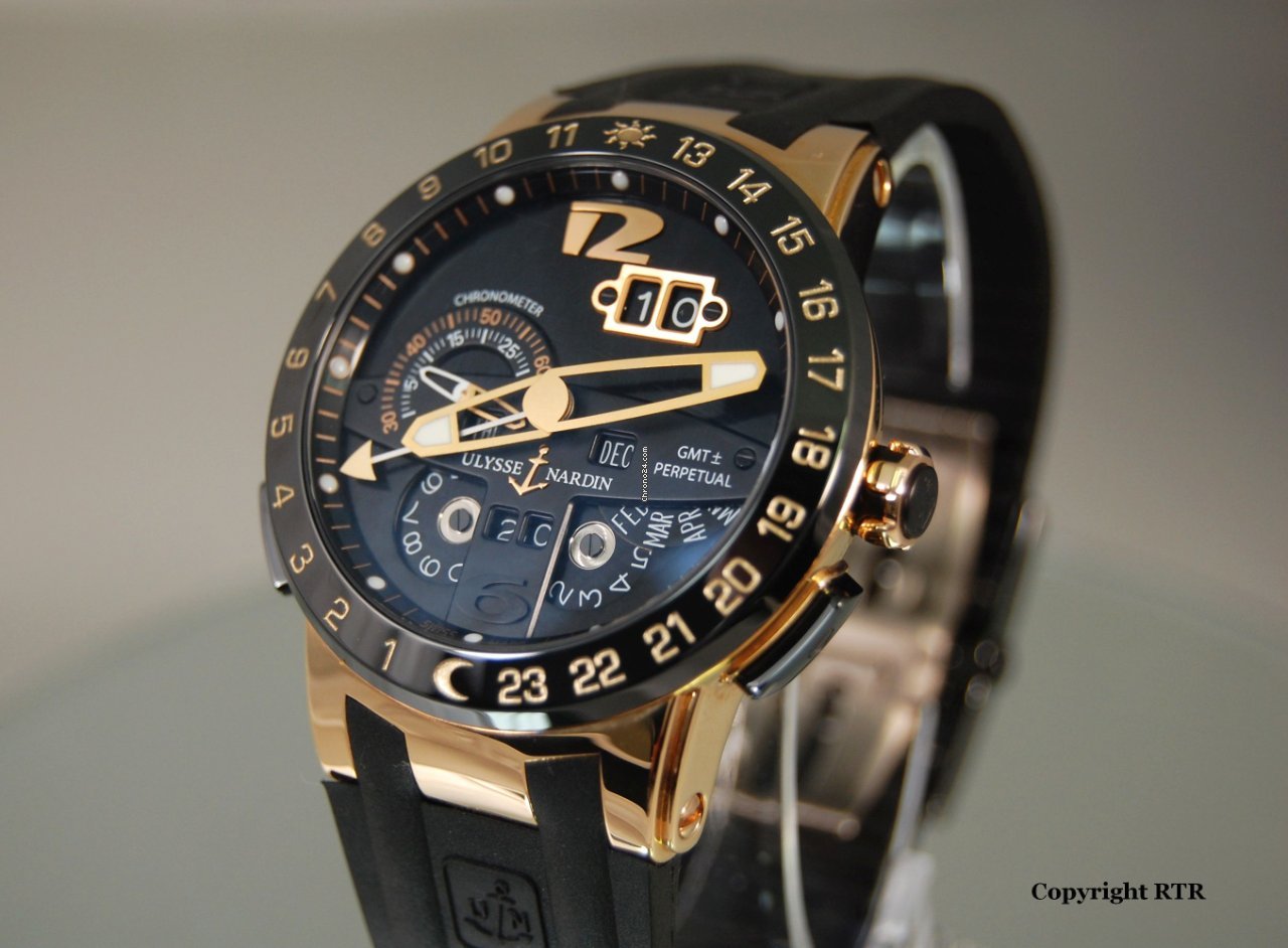 Ulysse Nardin El Toro  Black Toro Mens watch Unisex Automatic Rose gold 326-03