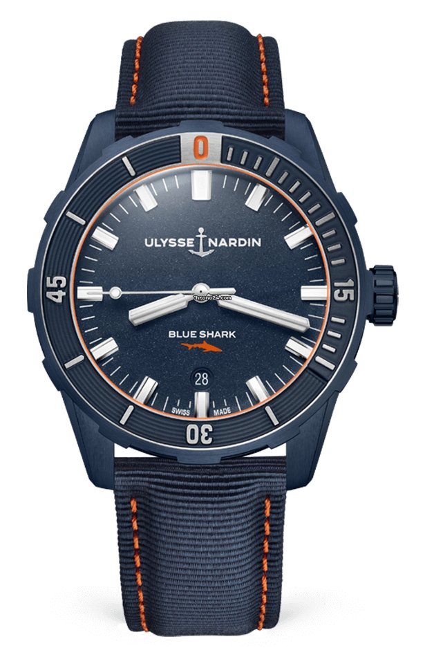 Ulysse Nardin Mens watch Unisex Automatic Steel 8163-175LE 93-BLUESHARK