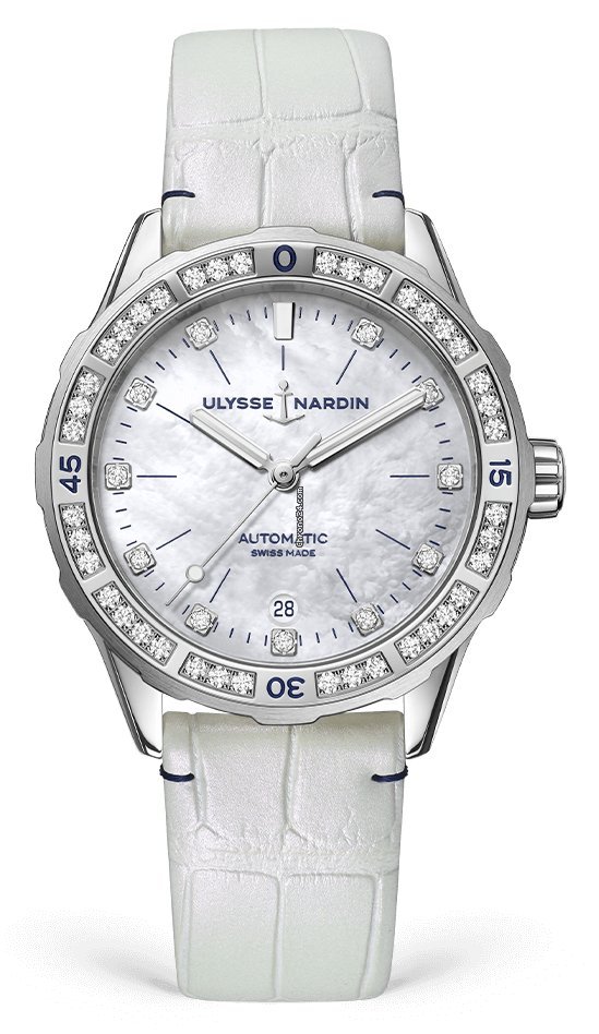 Ulysse Nardin Lady Diver Womens watch Automatic Steel 8163-182B 10
